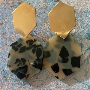 Long Cheetah Print Earrings